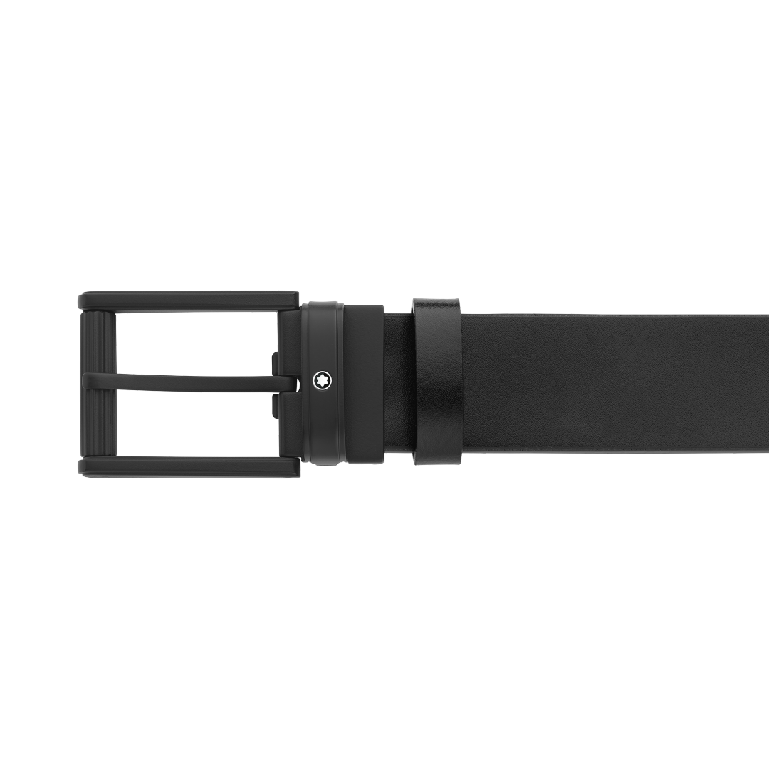 블루/블랙 35mm 리버서블 레더 벨트