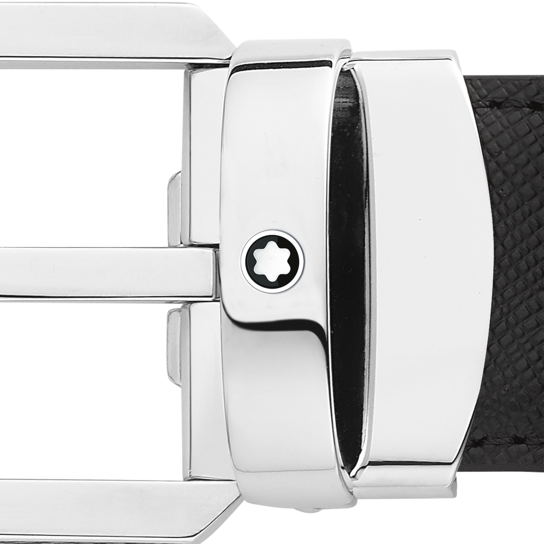 블랙/브라운 30mm 리버서블 레더 벨트