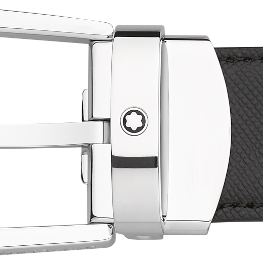 말발굽형 버클 블랙/브라운 30mm 리버서블 레더 벨트