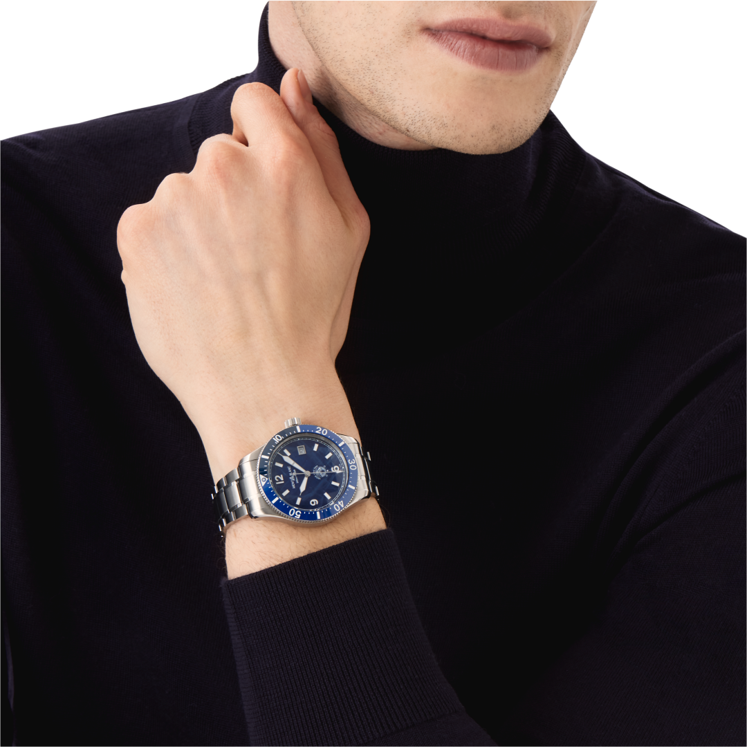 몽블랑 1858 아이스드 씨 오토매틱 데이트