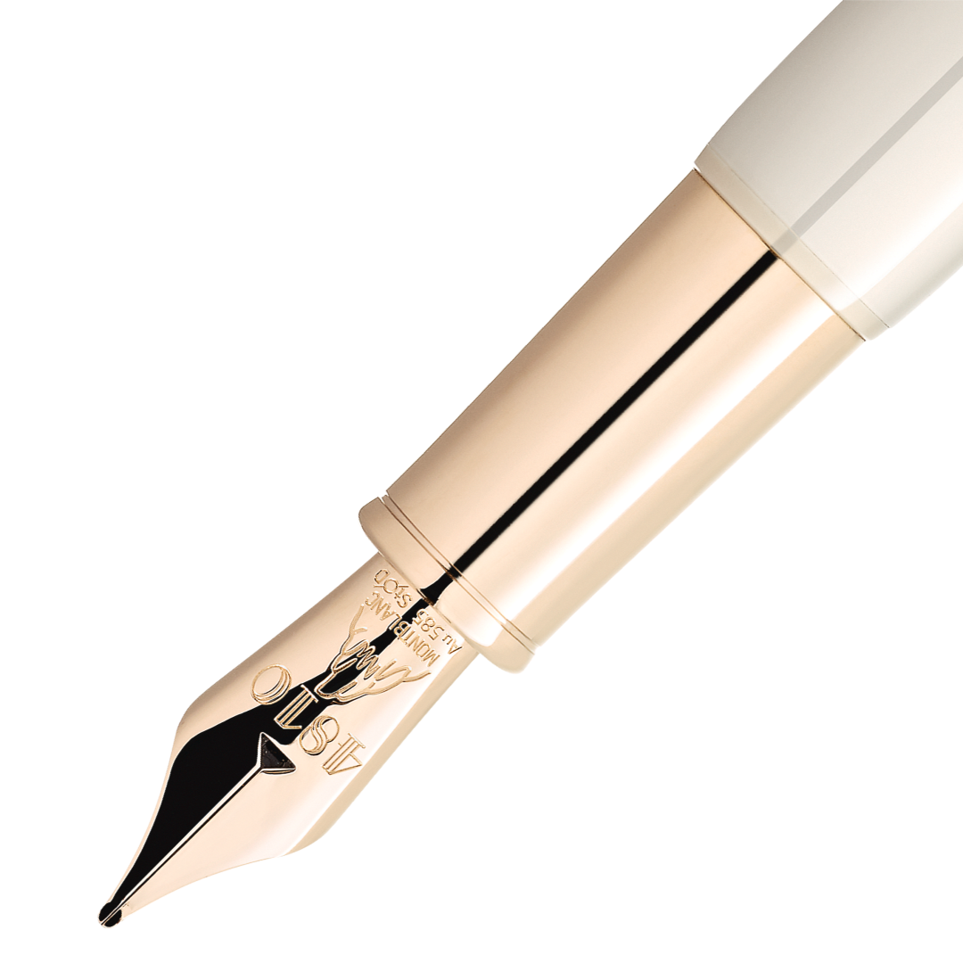 몽블랑 헤리티지 루즈 & 느와 “베이비” 스페셜 에디션 아이보리 컬러 만년필 F
