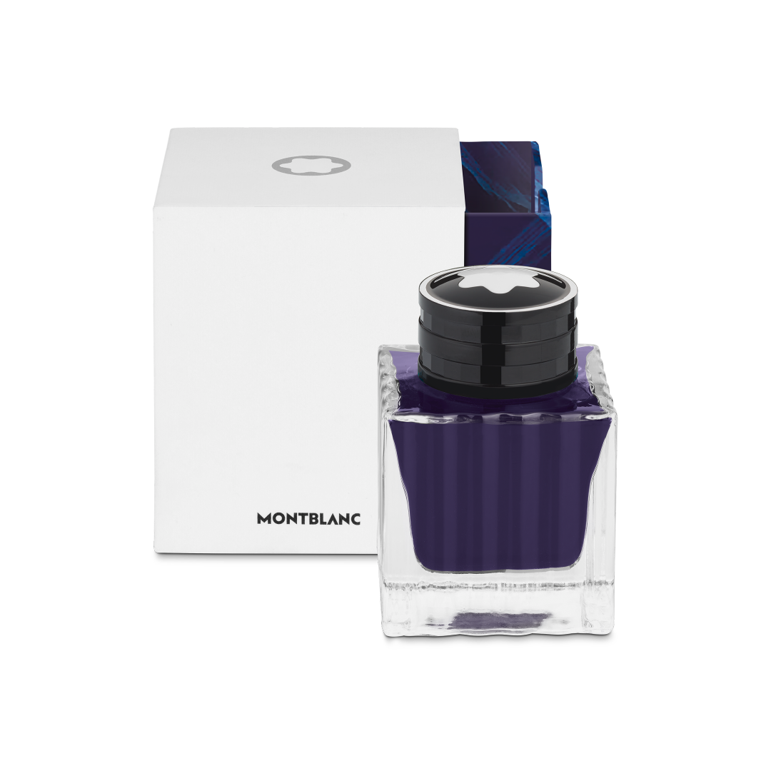 블루 컬러의 몽블랑 병잉크 50ml, 마이스터스튁 글래시어 컬렉션