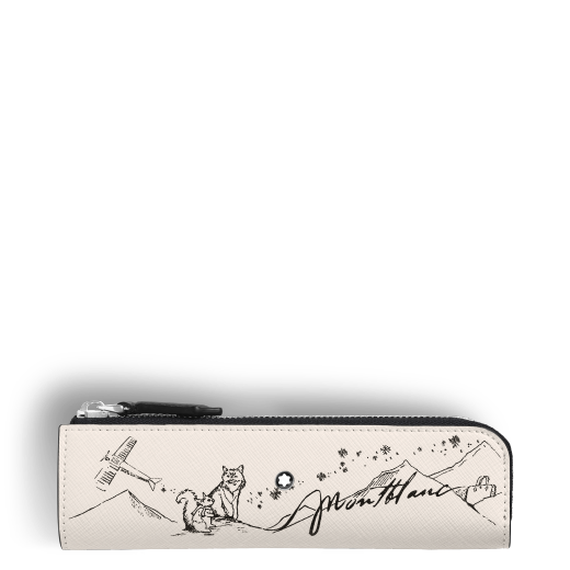 해피 홀리데이 펜 1개 보관용 지퍼 파우치