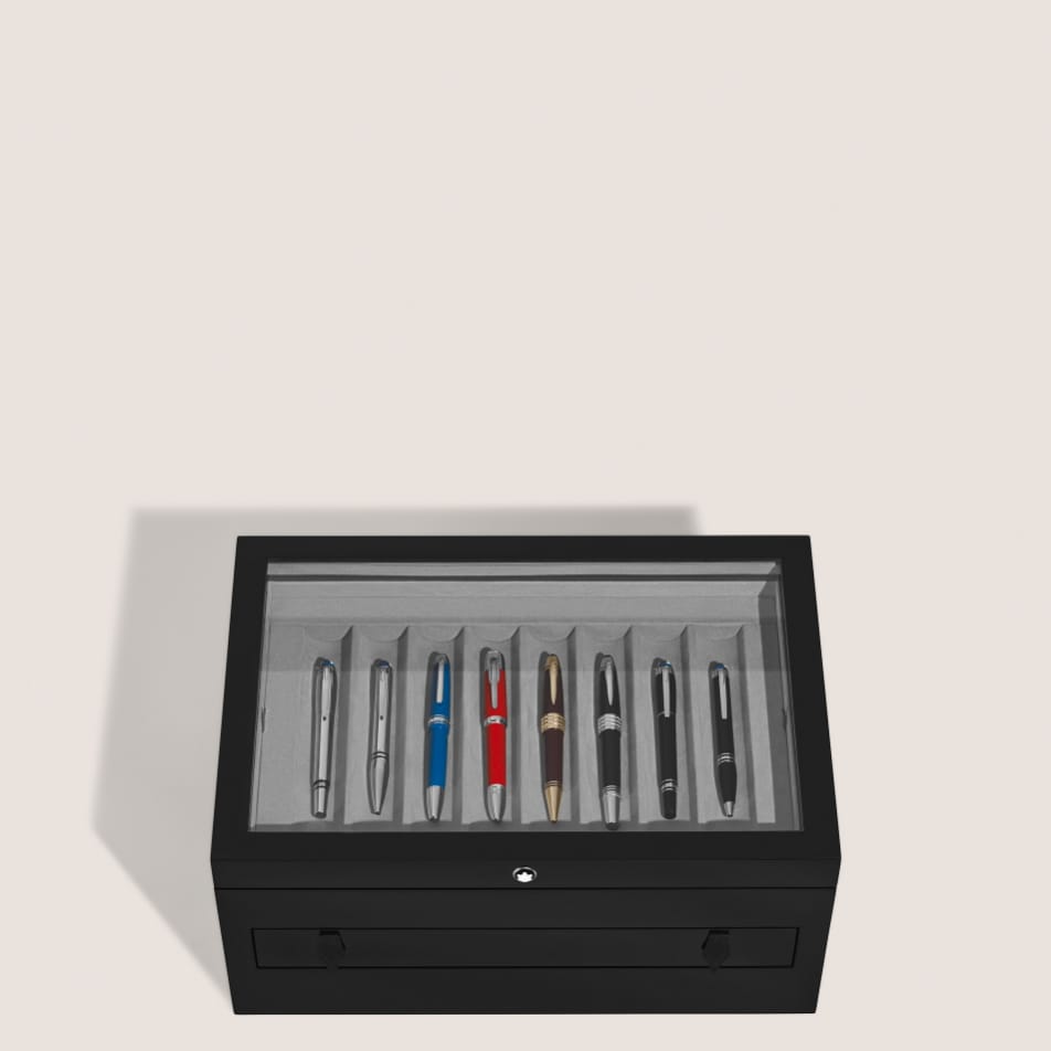 MB133157 - 24개의 필기구를 수납할 수 있는 우드 및 래커 라지 수납함
