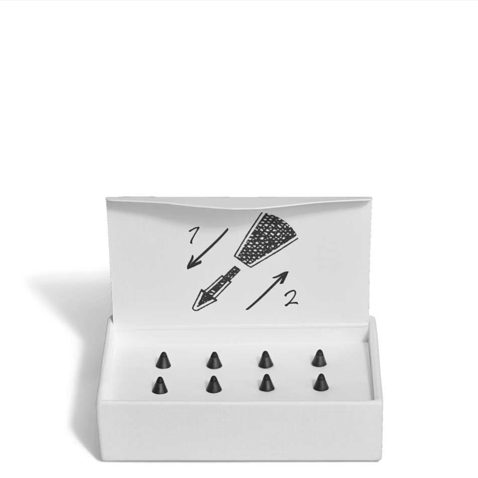 MB135048 - Montblanc Digital Pen용 스무스 교체 팁 블랙