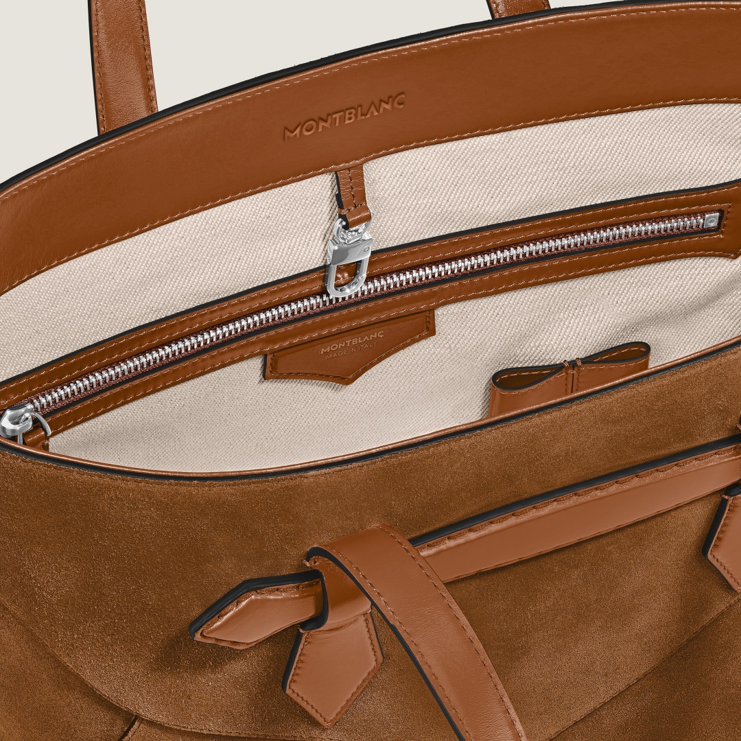 스웨이드 엔벨로프 토트 백