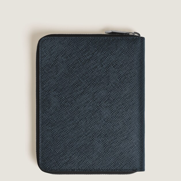 5-Pen Pouch with zip in Sartorial Leather - 2