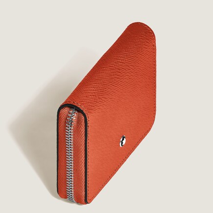 Mini Wallet 2cc with Zip in Sartorial Leather