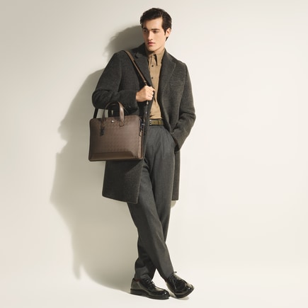 Thin Briefcase in Extreme Leather