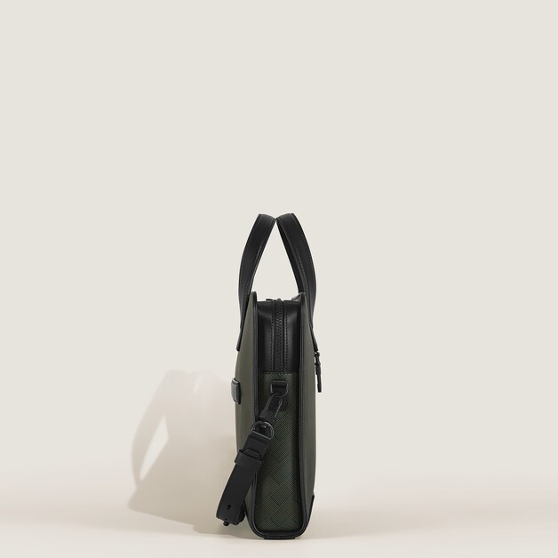 Thin Briefcase in Extreme Leather - 4