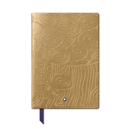 Notebook #146 small, Masters of Art Homage to Gustav Klimt, Gold Color - Lined