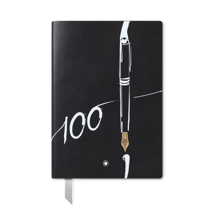 Meisterstück 100 years, Cuaderno #146 pequeño, negro - con líneas