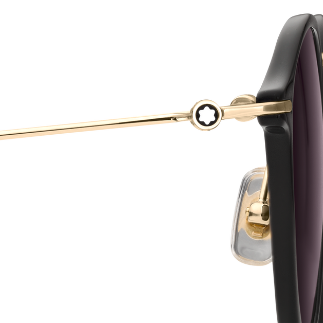 Round Sunglasses with Black Injected Frame - 6