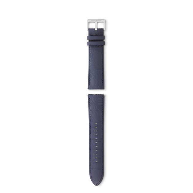 Blue calf strap with gray pin buckle - 1