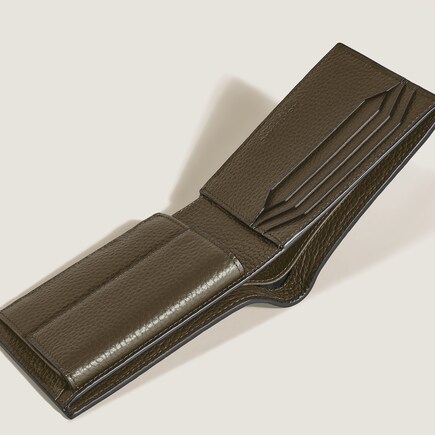 Wallet 4cc with Coin Case in Grain Leather