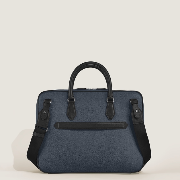 Medium Briefcase with Pocket in Sartorial Leather - 4