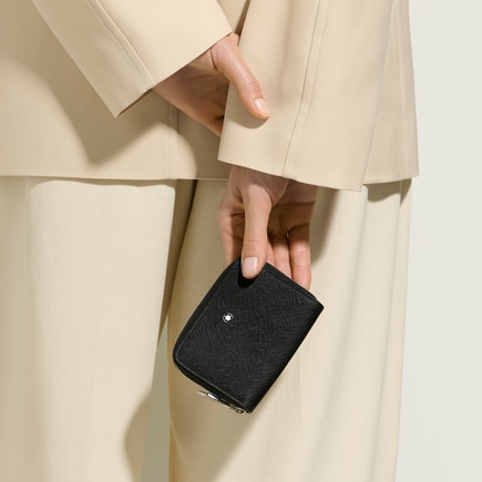 Mini Wallet 2cc with Zip in Sartorial Leather