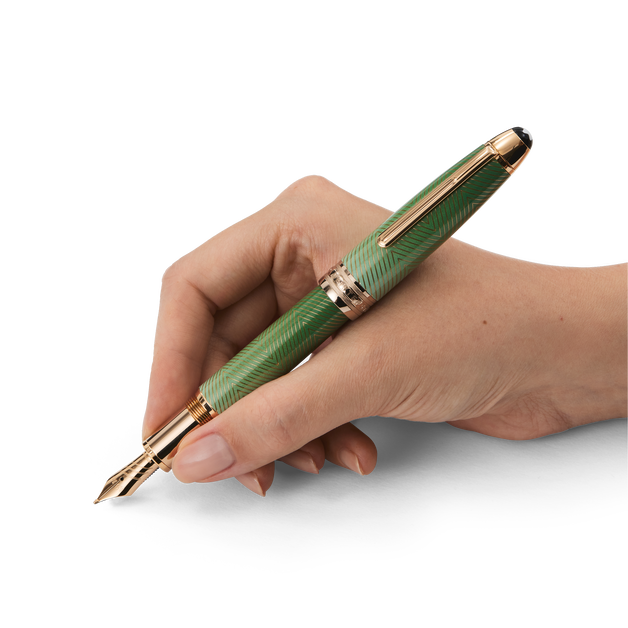 Meisterstück Calligraphy Solitaire Celadon Dégradé Fountain Pen Curved Nib - 6