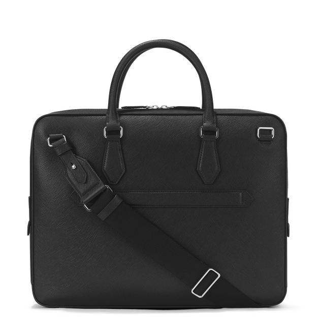 Medium Briefcase with Pocket in Sartorial Leather - 4
