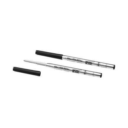 2 Ballpoint Refills, Mystery Black - Broad