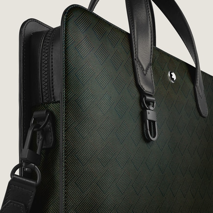 Thin Briefcase in Extreme Leather