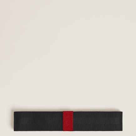 1-Pen Loop with Elastic Band in Sartorial Leather