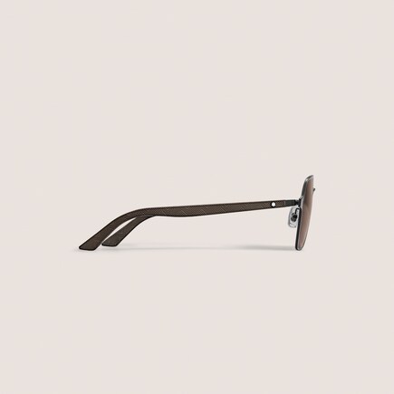 Gafas de sol cuadradas con montura metálica negra