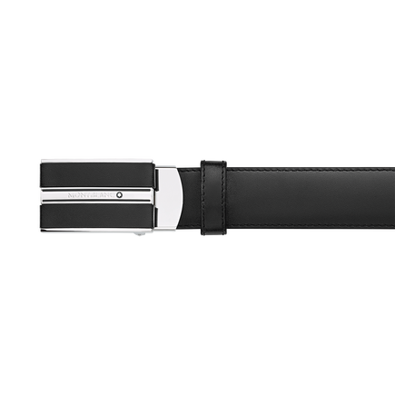 Black 30 mm leather belt
