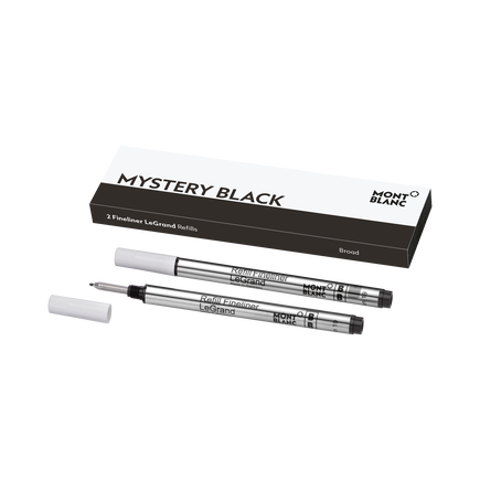 2 Fineliner LeGrand Refills, Mystery Black - Broad