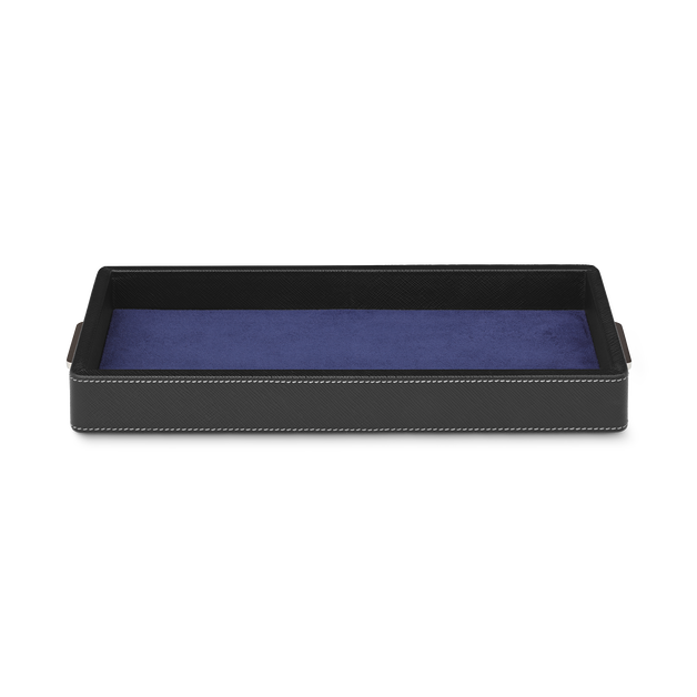 Desk Box in leather for three writing instruments and an ink bottle - 4