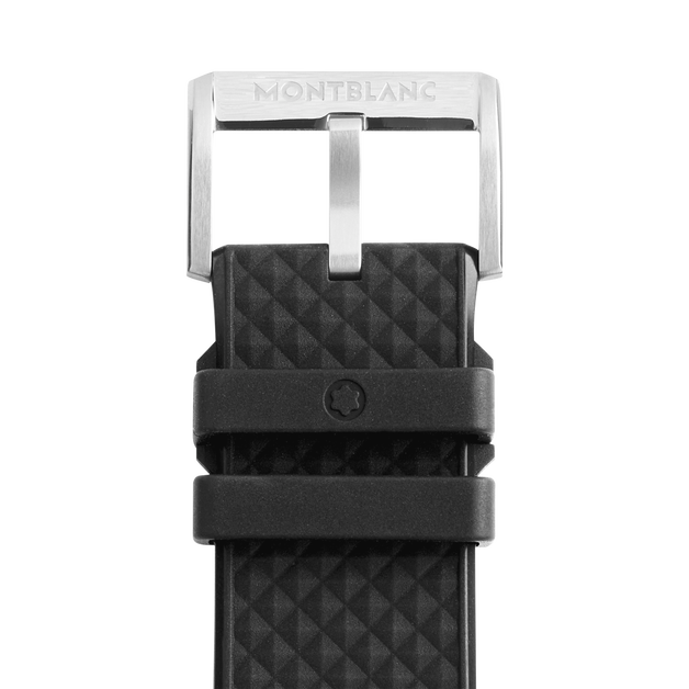 Black rubber strap with grey pin buckle - 2