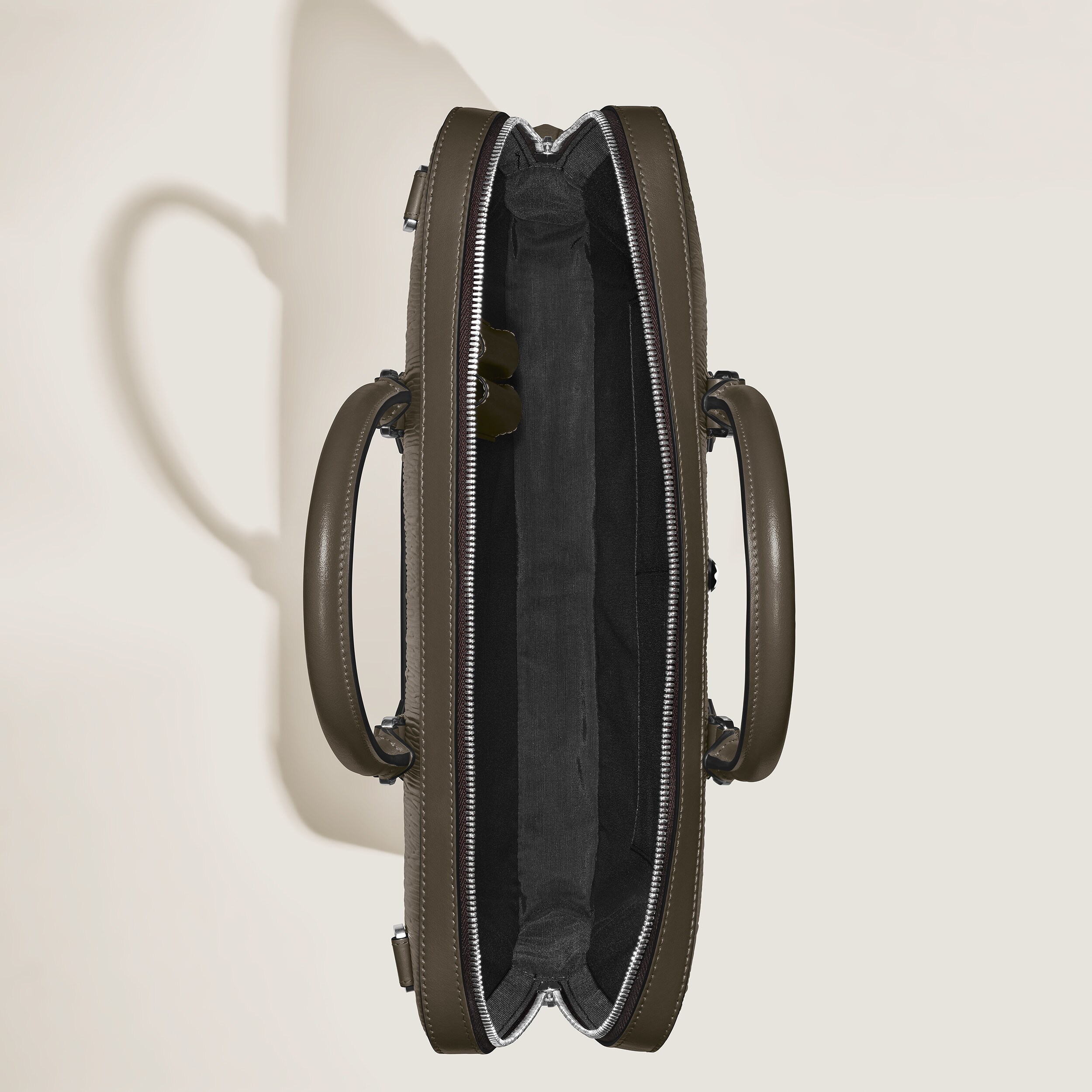 Thin Briefcase in Corteccia Sfumato Leather