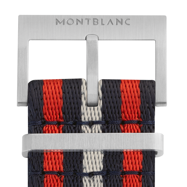Bracelet en nylon rouge et bleu - 2