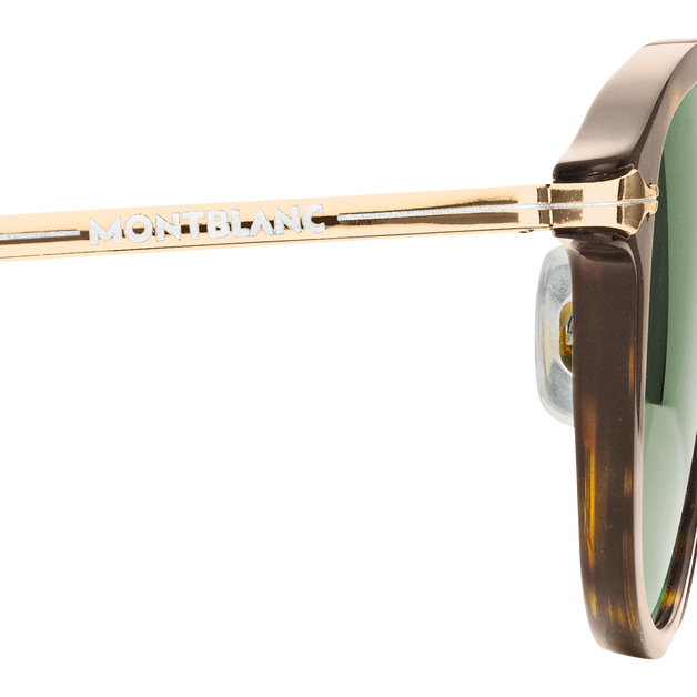 哈瓦那色注塑鏡框圓形太陽眼鏡 - 4