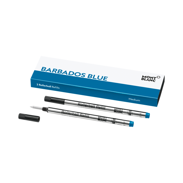 2 recharges pour rollerball (M), bleu barbade - 1