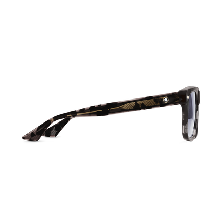 Gafas de Sol Rectangulares con Montura de Acetato Negra