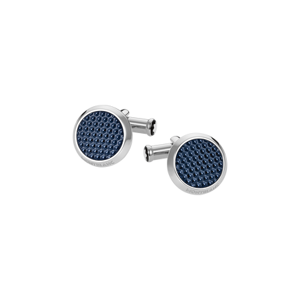 Meisterstück Cufflinks with Patterned Lacquer Inlay