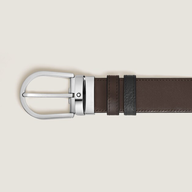 Horseshoe 35&nbsp;mm Reversible Belt in Grained Leather - 3