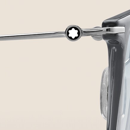 Squared Sunglasses with Injected Grey Frame