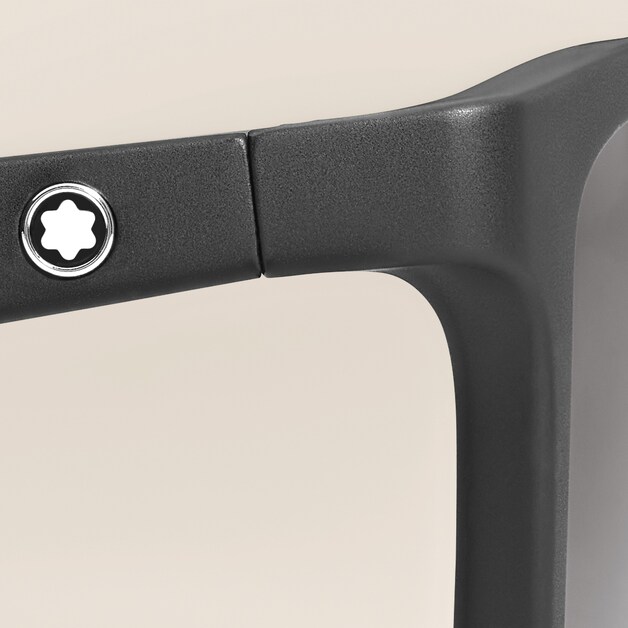 Rectangular Sunglasses with Black Acetate Frame - 3