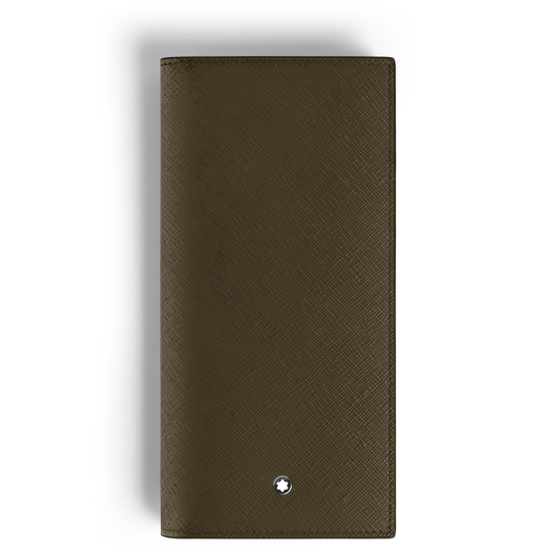 L&auml;ngliche Brieftasche 14 cc mit Rei&szlig;verschluss aus Sartorial Leder - 1