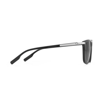 Rectangular Sunglasses with Black-Colored Acetate Frame
