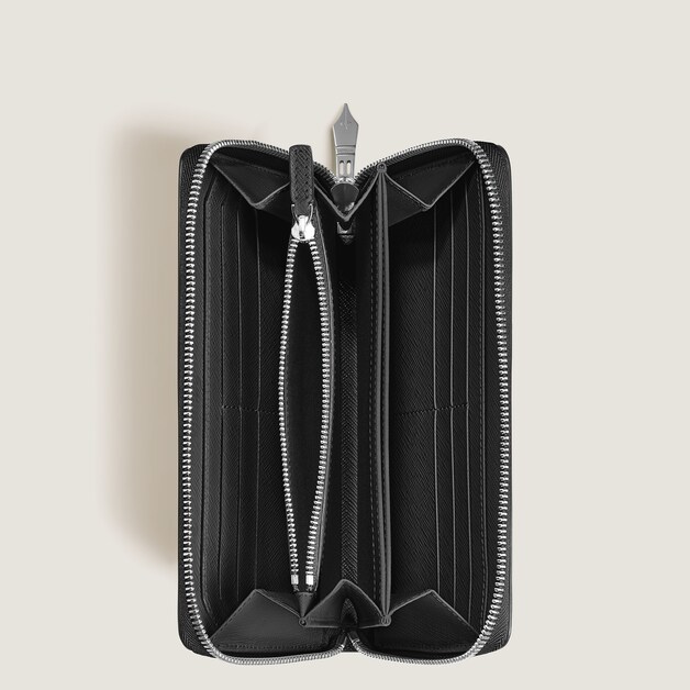 Cartera Continental para 12 Tarjetas con Cremallera de Piel Sartorial - 5