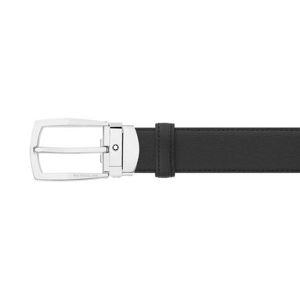 Black 30 mm leather belt