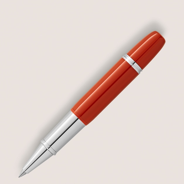 Montblanc Heritage Rouge et Noir "Baby" Special Edition Coral-Coloured Rollerball - 4