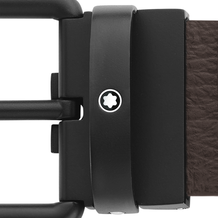 Rectangular 35 mm Reversible Belt in Sartorial Leather