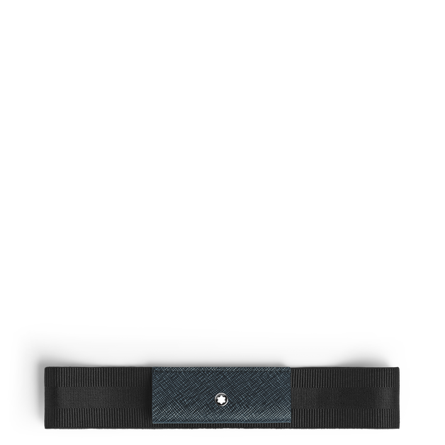 1-Pen Loop with Elastic Band in Sartorial Leather - 1