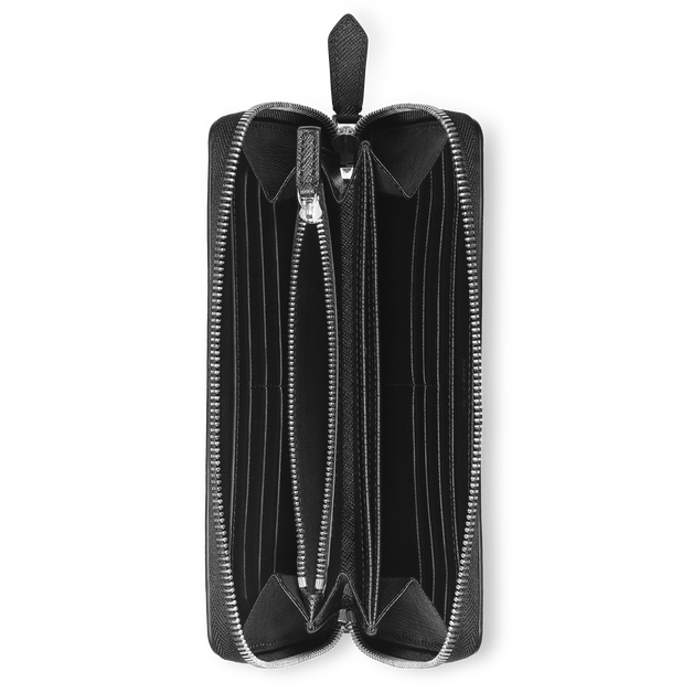 Portefeuille 12cc avec zip circulaire Sartorial - 3
