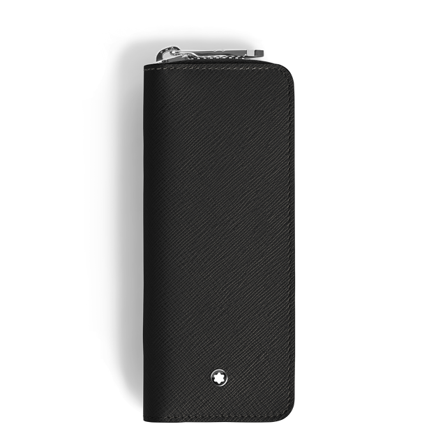 2-Pen Pouch with zip in Sartorial Leather - 1