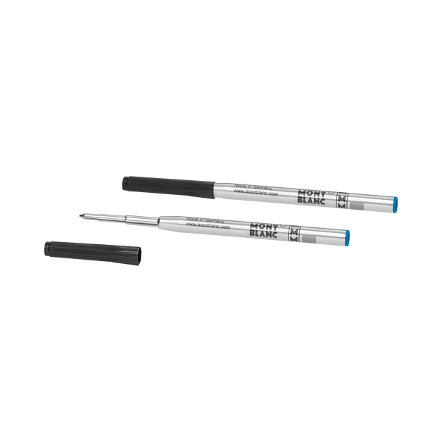 2 Ballpoint Refills, Barbados Blue - Medium - 2